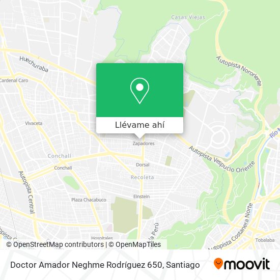 Mapa de Doctor Amador Neghme Rodríguez 650