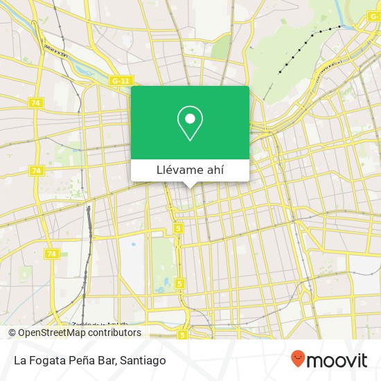 Mapa de La Fogata Peña Bar