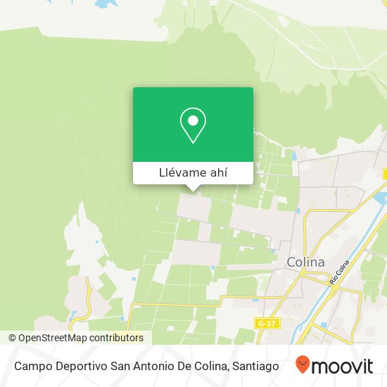 Mapa de Campo Deportivo San Antonio De Colina