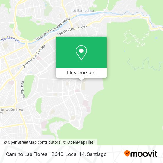 Mapa de Camino Las Flores 12640, Local 14