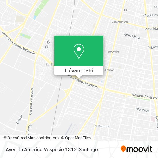 Mapa de Avenida Americo Vespucio 1313