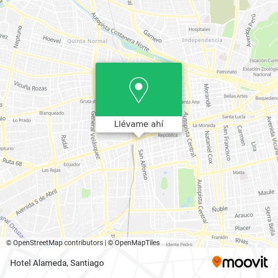 Mapa de Hotel Alameda