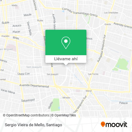 Mapa de Sergio Vieira de Mello