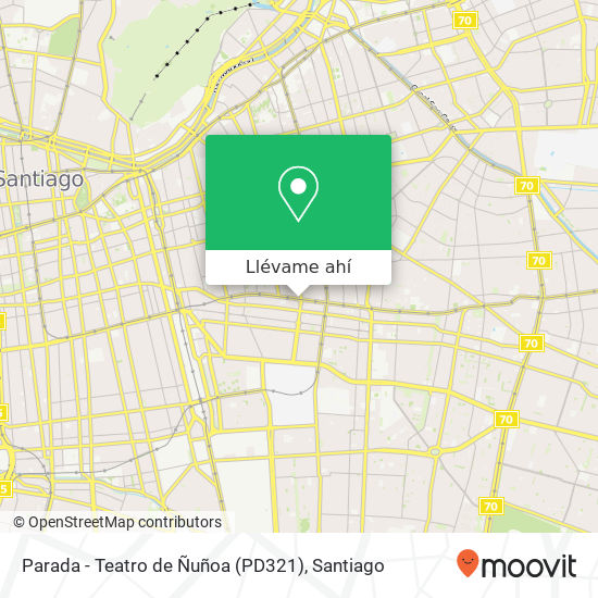 Mapa de Parada - Teatro de Ñuñoa (PD321)