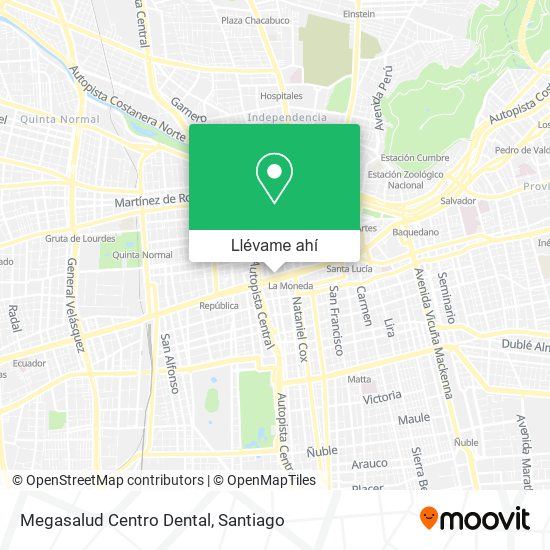 Mapa de Megasalud Centro Dental