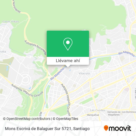 Mapa de Mons Escrivá de Balaguer Sur 5721