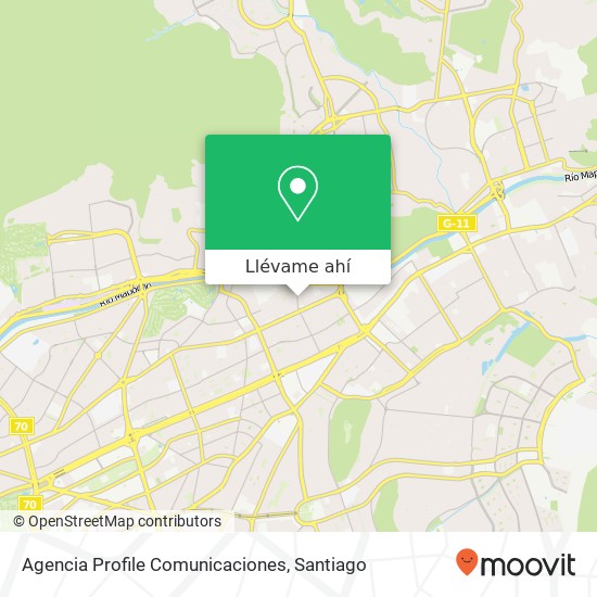 Mapa de Agencia Profile Comunicaciones