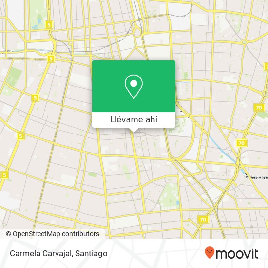 Mapa de Carmela Carvajal