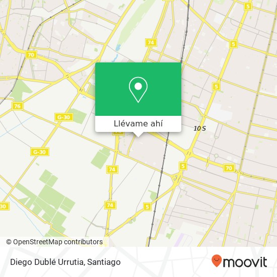Mapa de Diego Dublé Urrutia