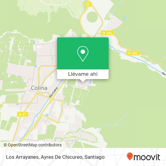 Mapa de Los Arrayanes, Ayres De Chicureo