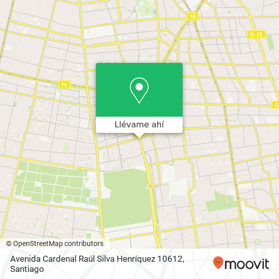 Mapa de Avenida Cardenal Raúl Silva Henríquez 10612