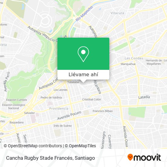Mapa de Cancha Rugby Stade Francés