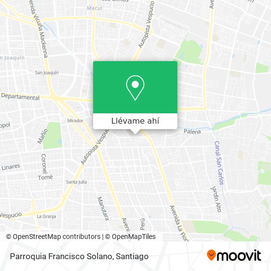 Mapa de Parroquia Francisco Solano