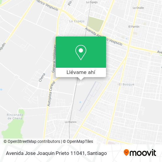 Mapa de Avenida Jose Joaquin Prieto 11041