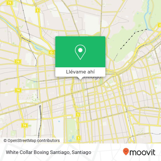 Mapa de White Collar Boxing Santiago