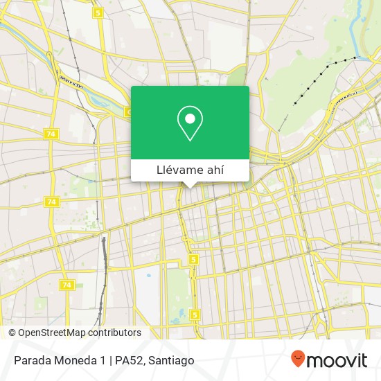 Mapa de Parada Moneda 1 | PA52
