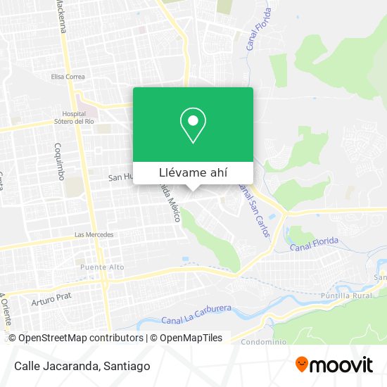 Mapa de Calle Jacaranda
