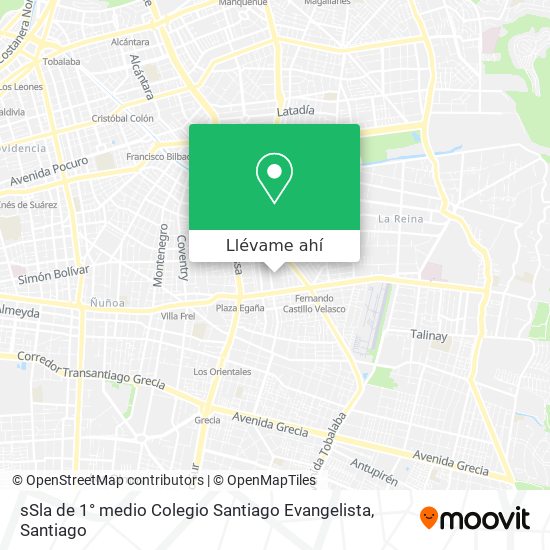 Mapa de sSla de 1° medio Colegio Santiago Evangelista