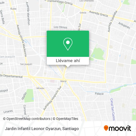 Mapa de Jardin Infantil Leonor Oyarzun