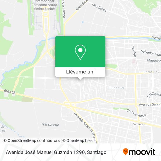 Mapa de Avenida José Manuel Guzmán 1290