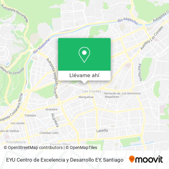 Mapa de EYU Centro de Excelencia y Desarrollo EY