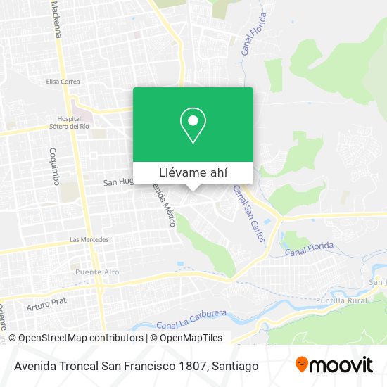 Mapa de Avenida Troncal San Francisco 1807