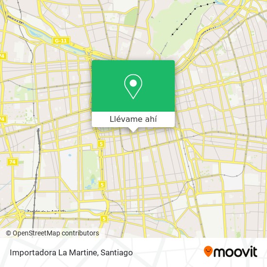 Mapa de Importadora La Martine