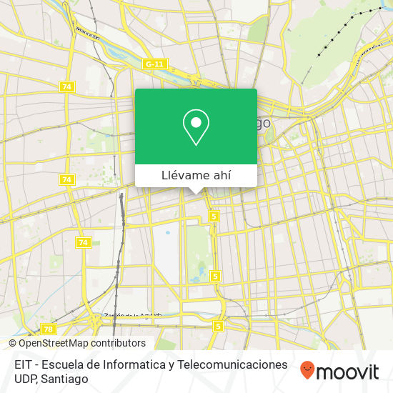 Mapa de EIT - Escuela de Informatica y Telecomunicaciones UDP