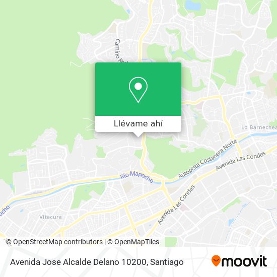 Mapa de Avenida Jose Alcalde Delano 10200