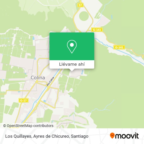Mapa de Los Quillayes, Ayres de Chicureo