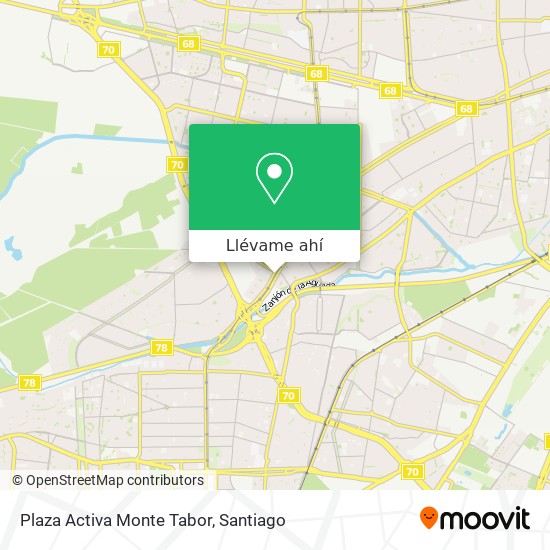 Mapa de Plaza Activa Monte Tabor
