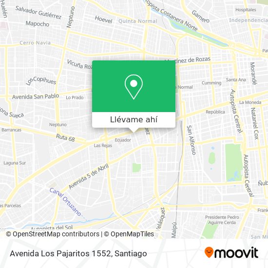 Mapa de Avenida Los Pajaritos 1552