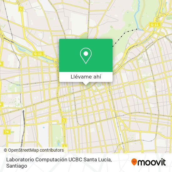 Mapa de Laboratorio Computación UCBC Santa Lucía