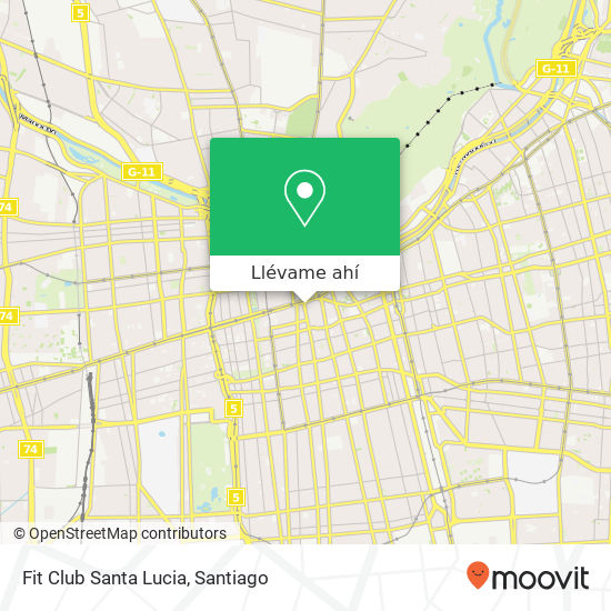 Mapa de Fit Club Santa Lucia