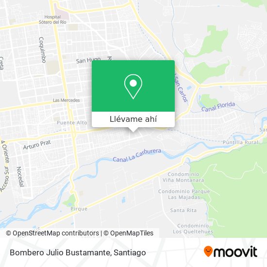 Mapa de Bombero Julio Bustamante