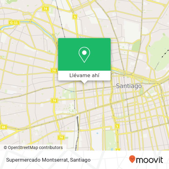 Mapa de Supermercado Montserrat