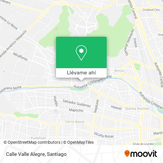 Mapa de Calle Valle Alegre