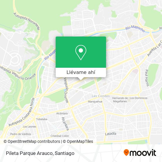 Mapa de Pileta Parque Arauco