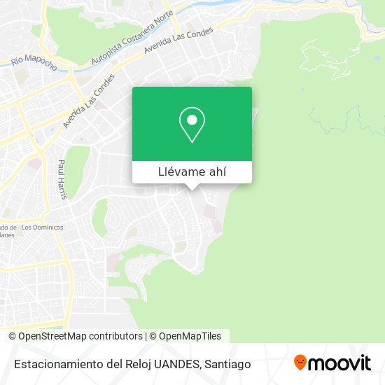 Mapa de Estacionamiento del Reloj UANDES