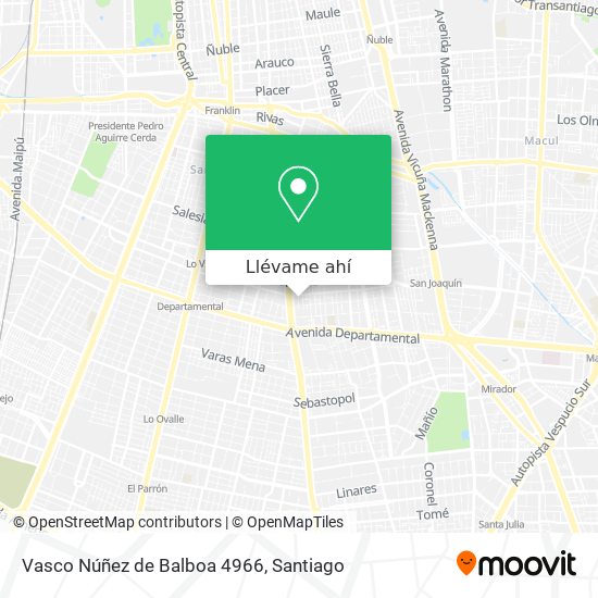 Mapa de Vasco Núñez de Balboa 4966