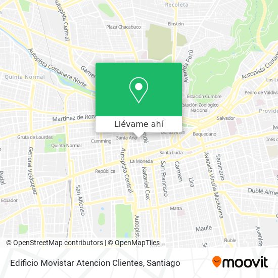 Mapa de Edificio Movistar Atencion Clientes