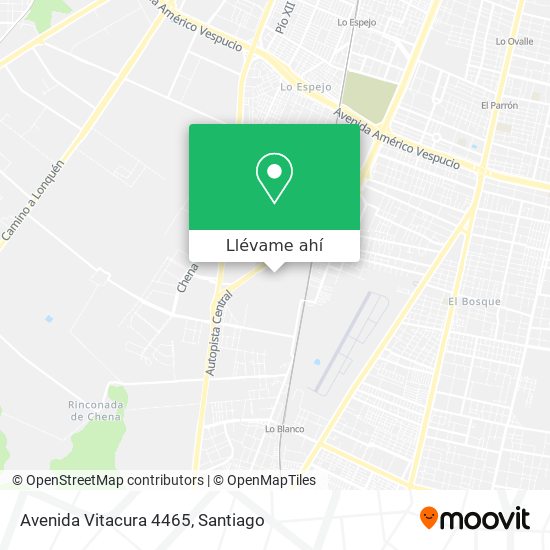 Mapa de Avenida Vitacura 4465