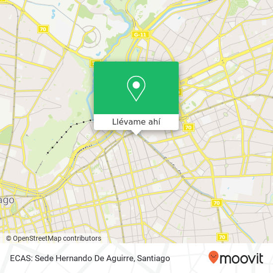 Mapa de ECAS: Sede Hernando De Aguirre