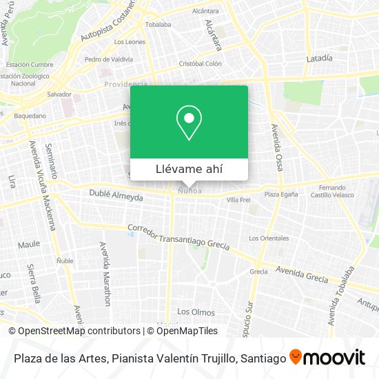Mapa de Plaza de las Artes, Pianista Valentín Trujillo
