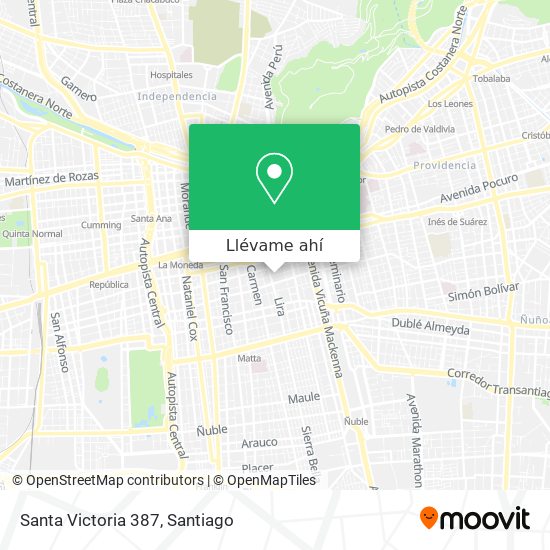Mapa de Santa Victoria 387