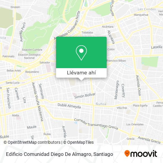 Mapa de Edificio Comunidad Diego De Almagro