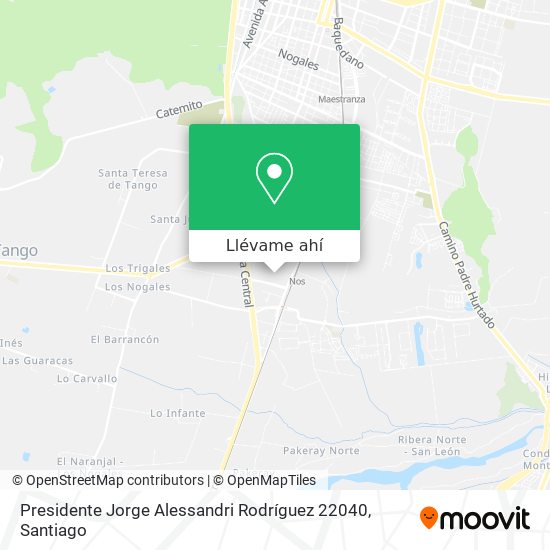 Mapa de Presidente Jorge Alessandri Rodríguez 22040