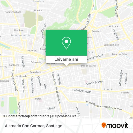 Mapa de Alameda Con Carmen