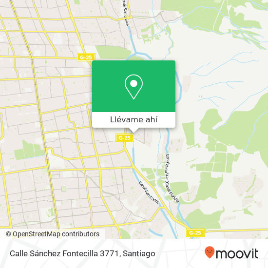 Mapa de Calle Sánchez Fontecilla 3771