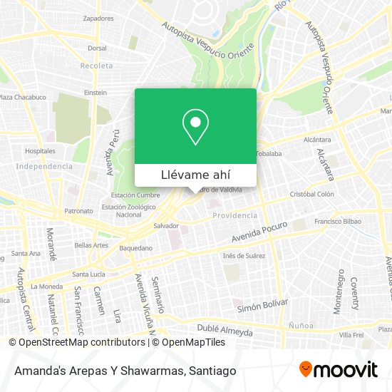 Mapa de Amanda's Arepas Y Shawarmas